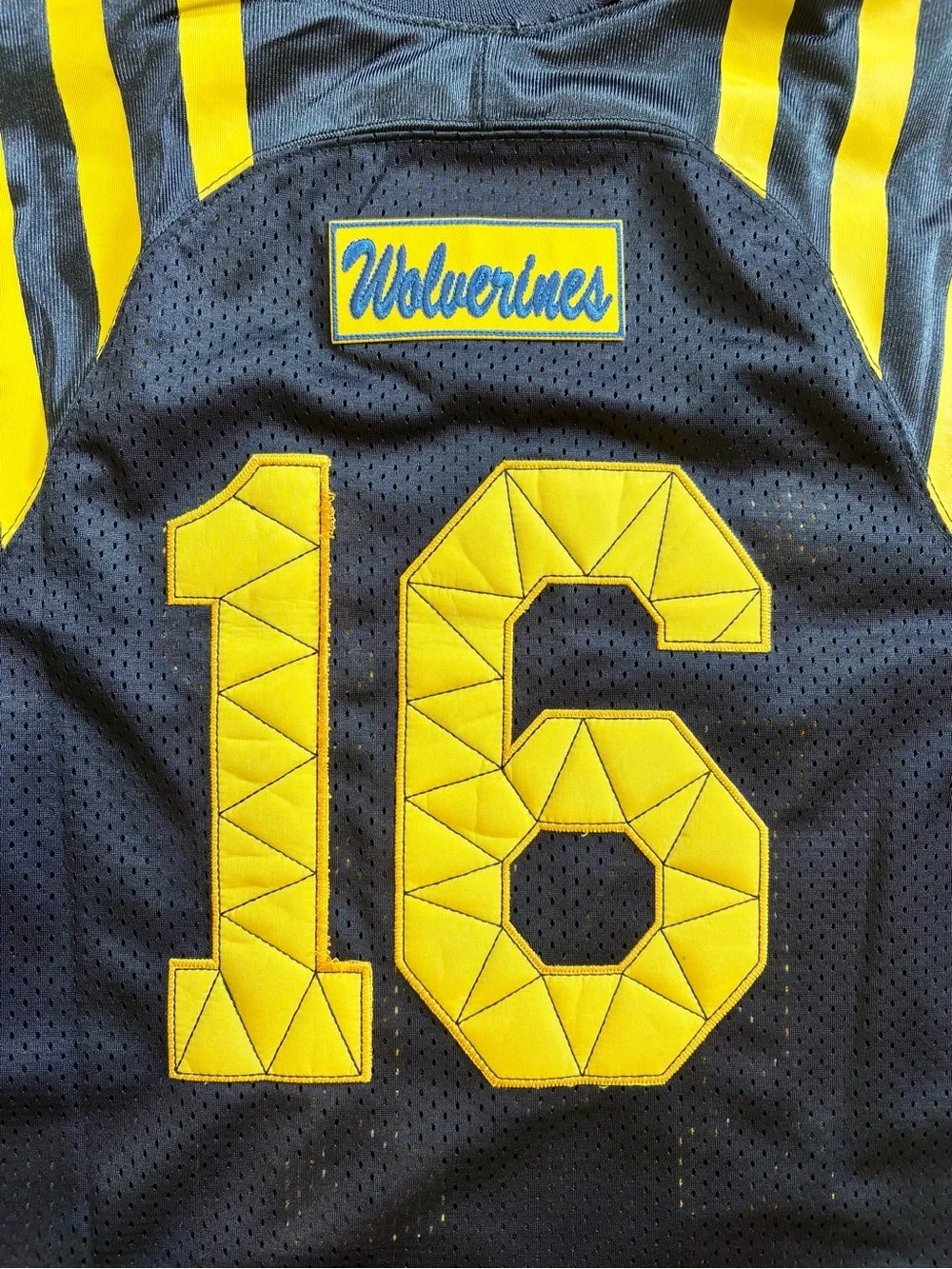 Adidas Michigan Wolverines Football 132 Year Championship Jersey #16 (size: S)